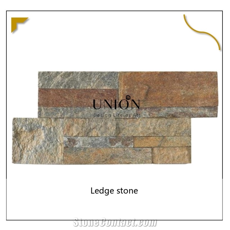 UNION DECO Culture Stone Natural Rusty Quartzite Wall Panel