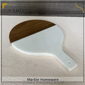 UNION DECO Cutting Board With Marble And Wood For Fruit