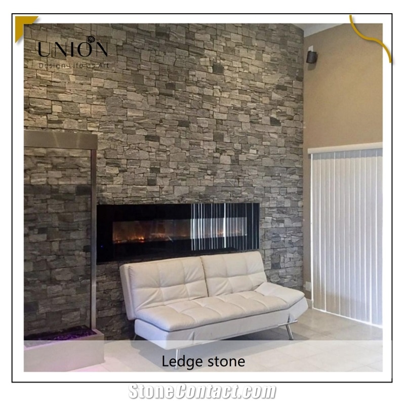 UNION DECO Dove Grey Cladding Stone Stacked Stone Cladding