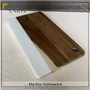 UNION DECO Marble Chopping Board For Bread As Serving Trays