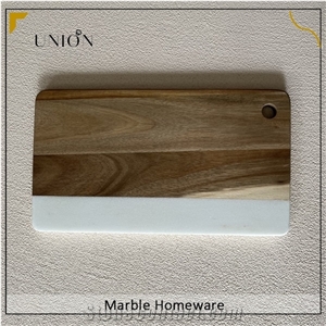 UNION DECO Marble Chopping Board For Bread As Serving Trays
