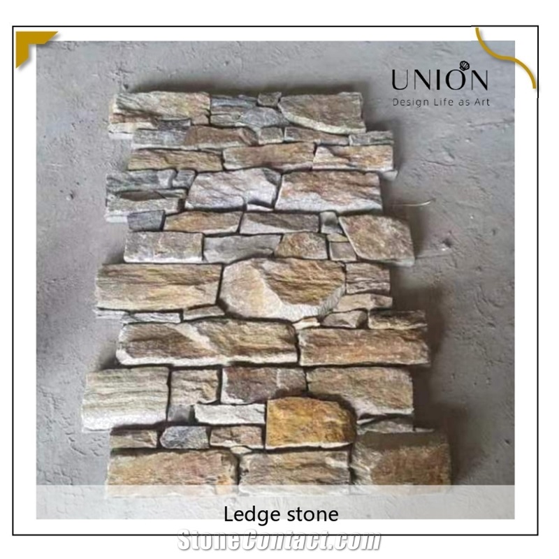 UNION DECO Natural Rusty Quartzite Stone Cladding Stone