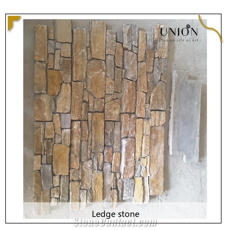 UNION DECO Natural Rusty Quartzite Stone Cladding Stone