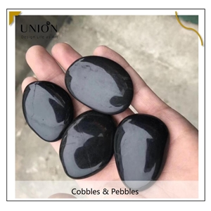 UNION DECO Outdoor Decorative Polished Natural  Pebble Stone