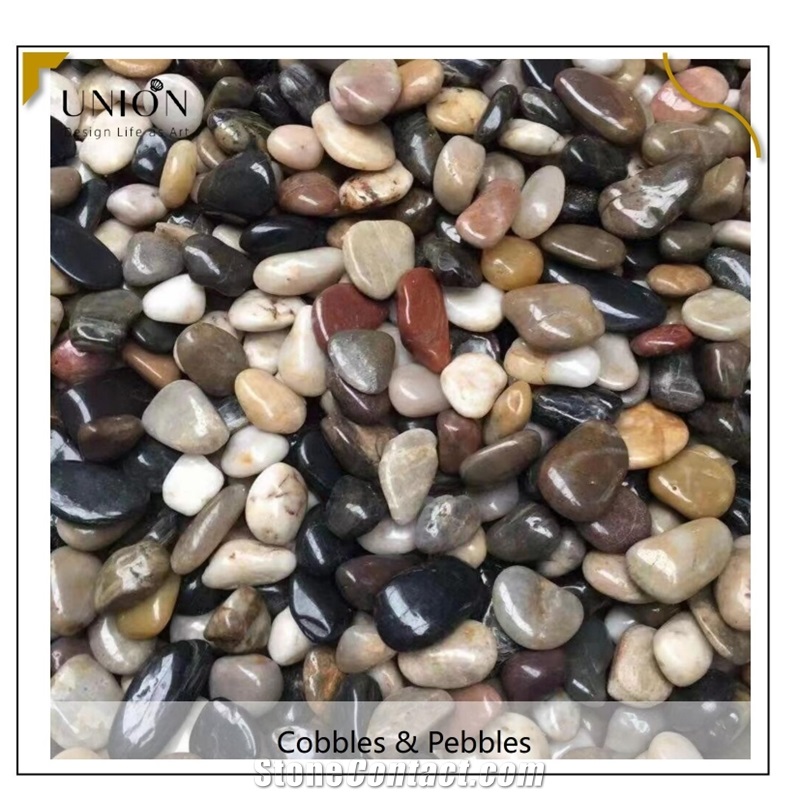 UNION DECO Polished Pebble Landscaping River Pebble Stone