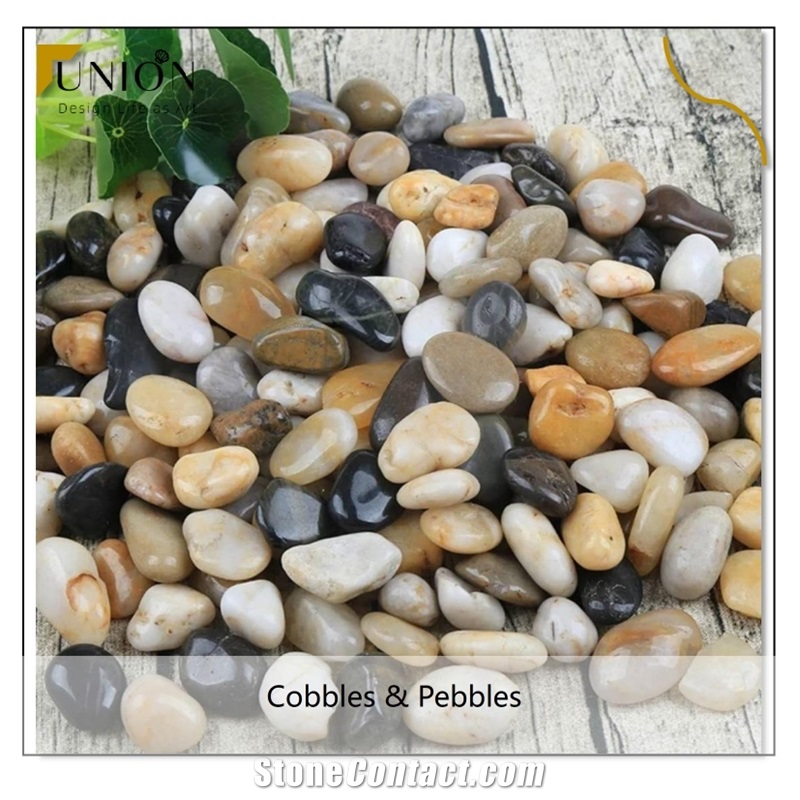 UNION DECO Polished Pebble Landscaping River Pebble Stone