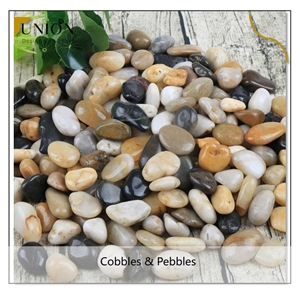 UNION DECO Polished Pebble Landscaping River Pebble Stone