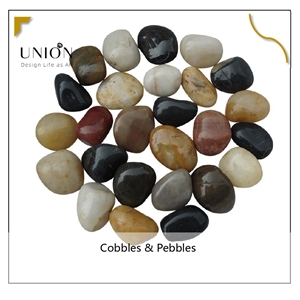 UNION DECO Polished Pebble Landscaping River Pebble Stone