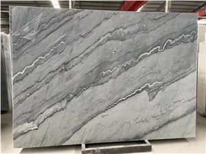 China Bruce Grey Marble Slabs Guangxi Grey Marble