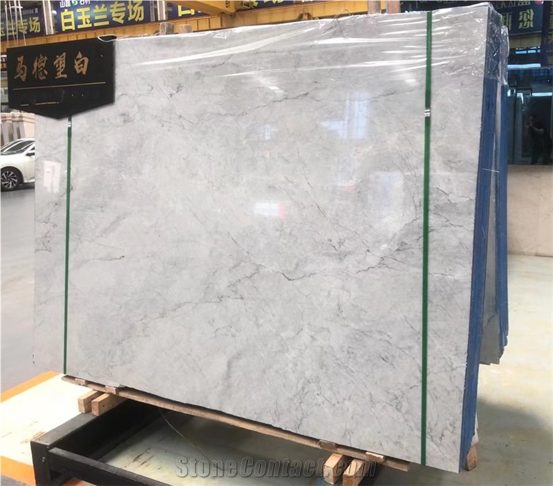 New Super White Marble Slabs Super Grey Marble Tiles