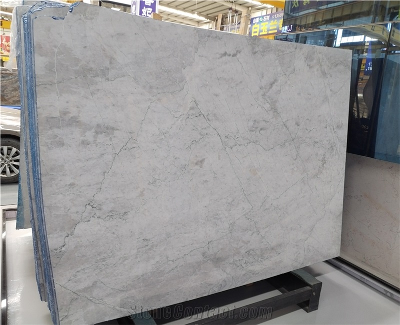 New Super White Marble Slabs Super Grey Marble Tiles