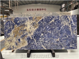 Bolivian Blue Sodalite Luxury Stone Slabs & Tiles