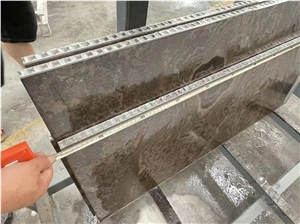 Gray Marble Backed Aluminum Honeycomb Panel