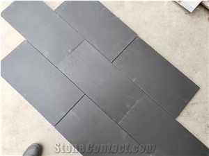 Black Slate Split Floor Tiles Big Size