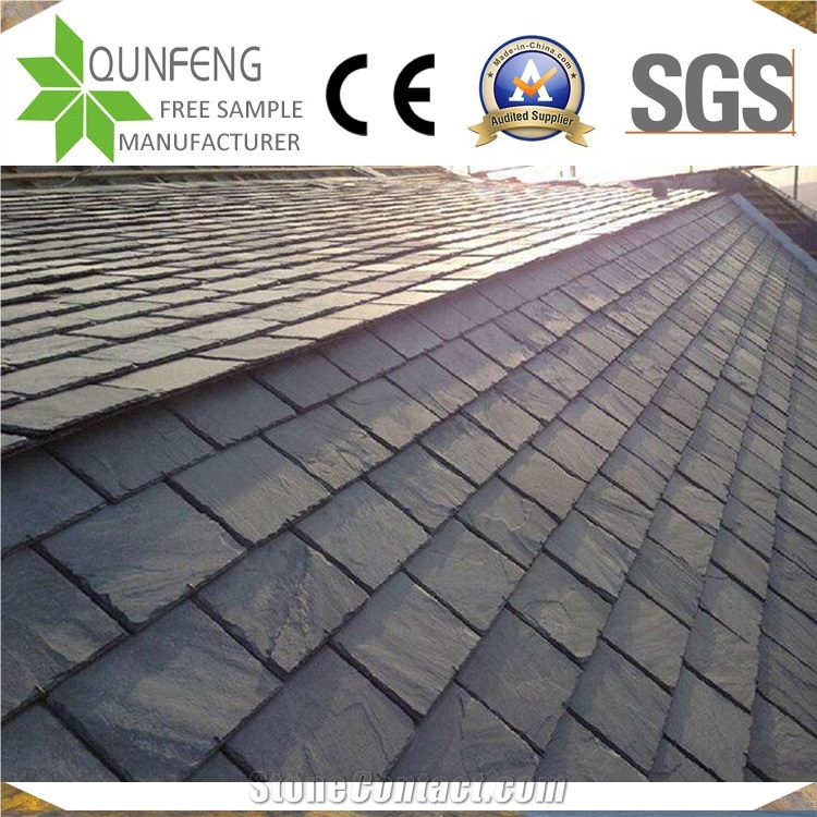 Cheap Black Slate Cladding Rectangular Roofing Slate Stone