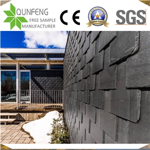 Cheap Black Slate Cladding Rectangular Roofing Slate Stone