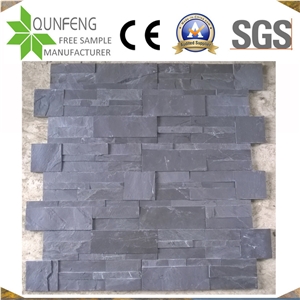 China Antacid Natural Split Slate Black Stacked Stone
