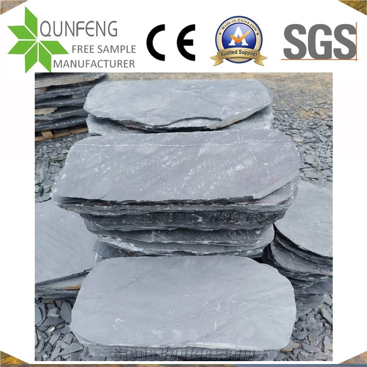 China Black Random Garden Stone Landscaping Walkway Slate