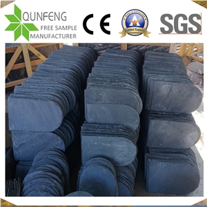 China Grey Fish Scale Shape Roofing Slate Tiles Roof Coating