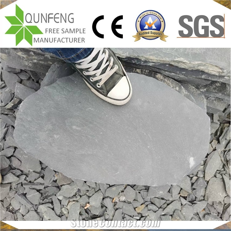 China Natural Black Stone Random Slate Walkway Pavers