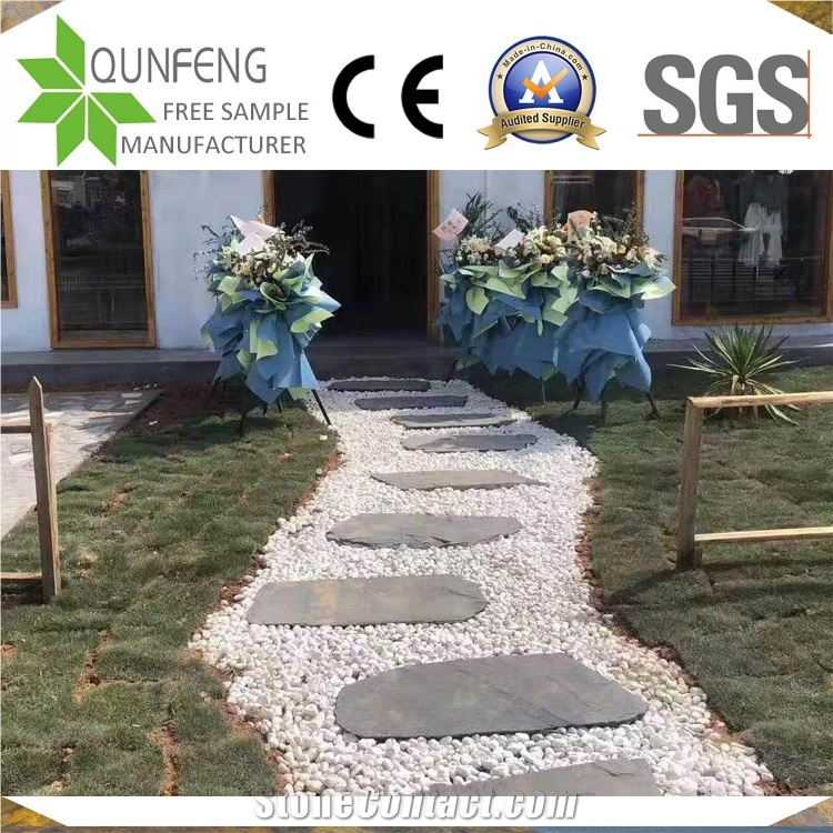 China Natural Black Stone Random Slate Walkway Pavers