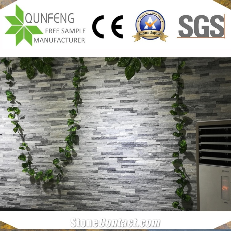 Grey Ledgestone Wall Quartzite Split Face Culture Stone
