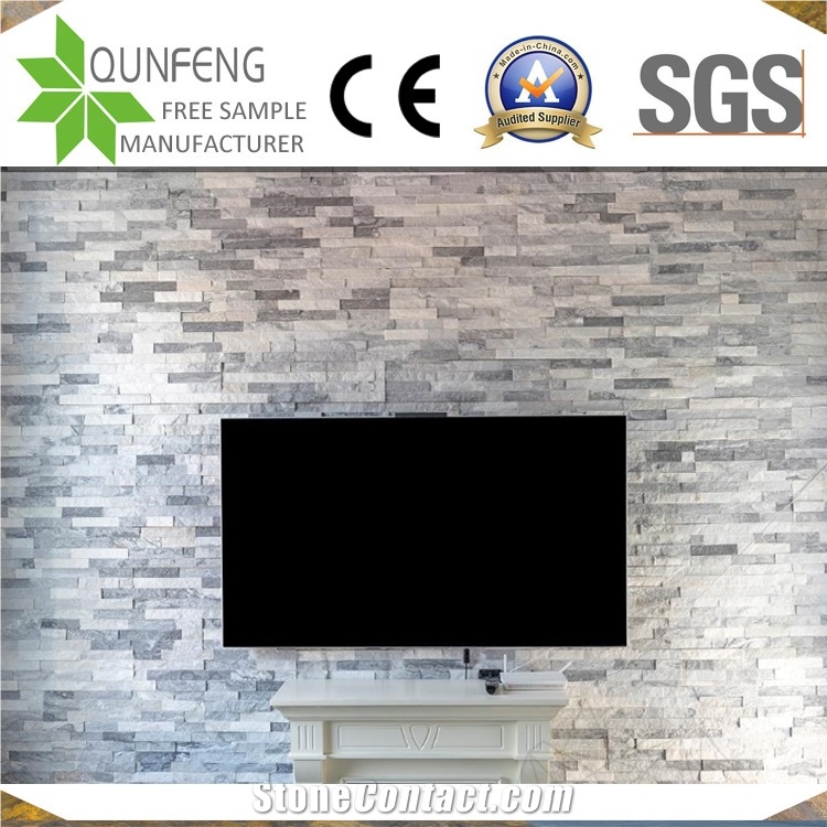 Grey Ledgestone Wall Quartzite Split Face Culture Stone