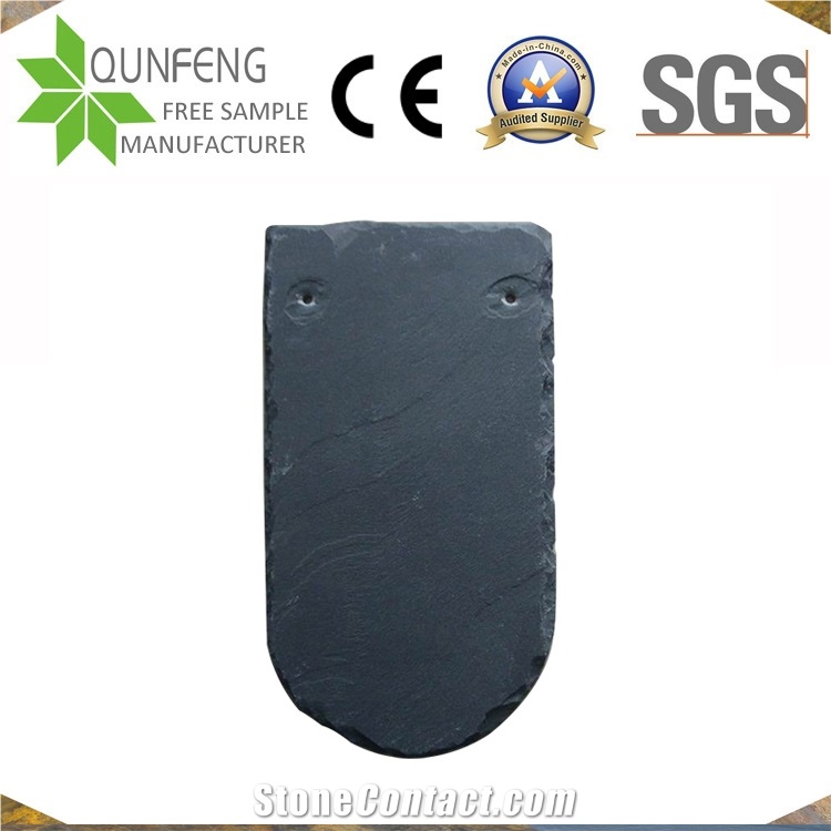 Half Round Shape Black Roof Tiles For Roof Coating