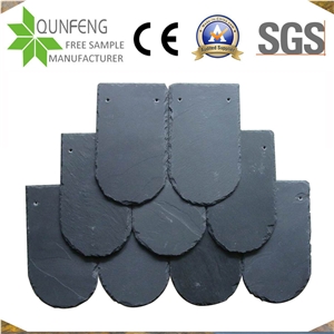 Half Round Shape Black Roof Tiles For Roof Coating