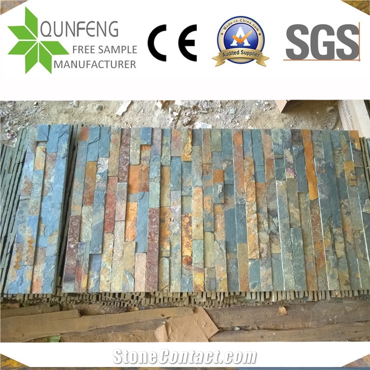 Jiangxi Rusty Slate Wall Cladding Stacked Ledger Stone