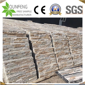 P014 Golden Slate Cultured Stone/Yellow Beige Wall Cladding