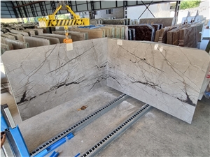 Silver Roots Honed Marble Slabs