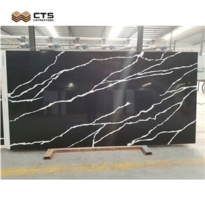 Black Quartz Big Slab Best Price High End