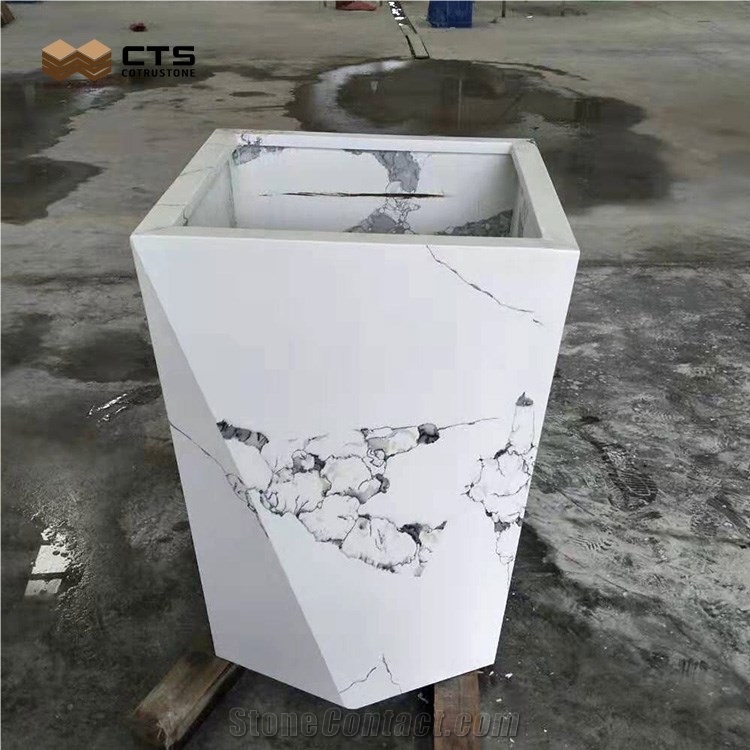 High Quality Artificial Stone Finish Product Quartz Planter