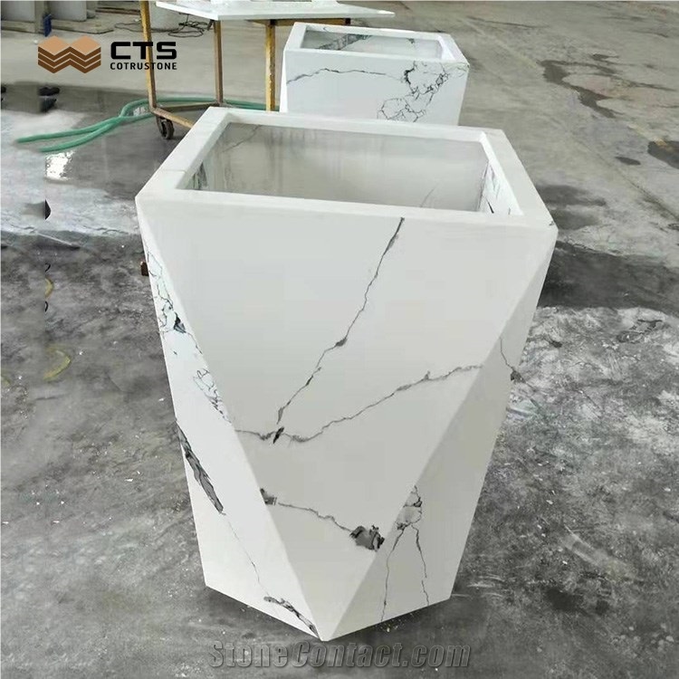 High Quality Artificial Stone Finish Product Quartz Planter