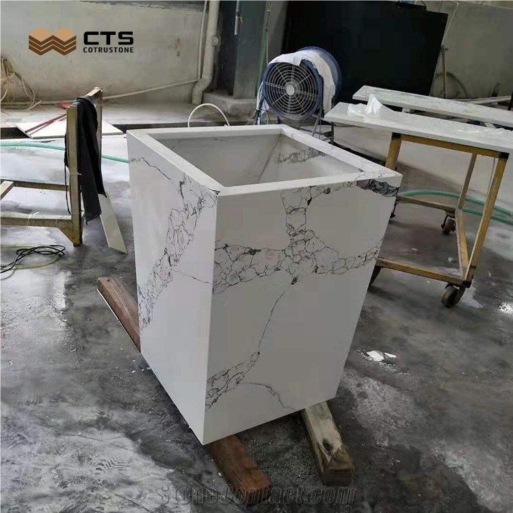 High Quality Artificial Stone Finish Product Quartz Planter