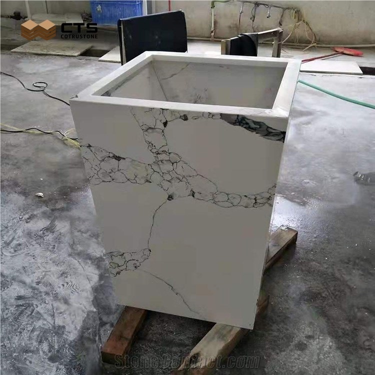 High Quality Artificial Stone Finish Product Quartz Planter