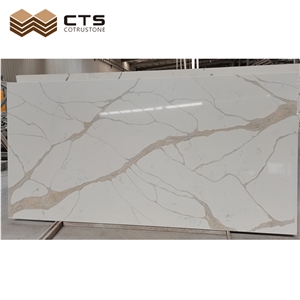 Stock Quartz Lowest Price B Grade Calacatta Series Polishing