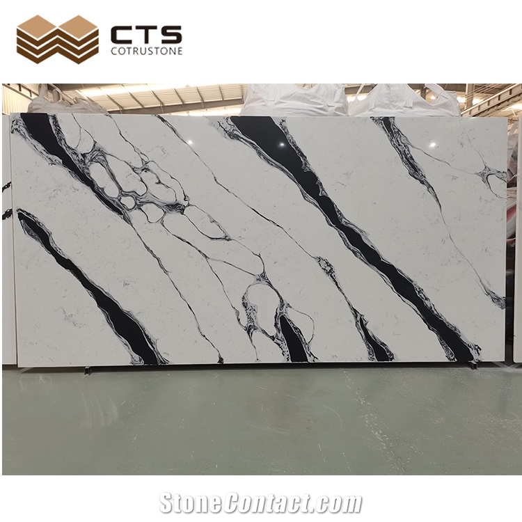 Stock Quartz Lowest Price B Grade Calacatta Series Polishing