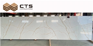 Stock Quartz Lowest Price B Grade Calacatta Series Polishing
