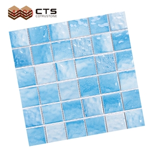 Swimming Pool Mosaic Porcelain Outdoor Floor Crystal Tiles