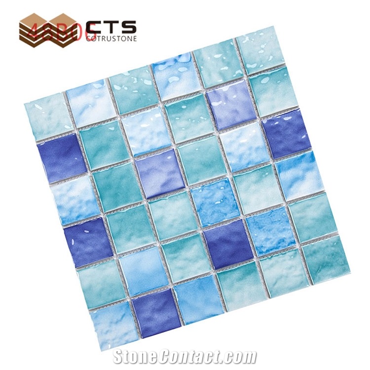 Swimming Pool Mosaic Porcelain Outdoor Floor Crystal Tiles