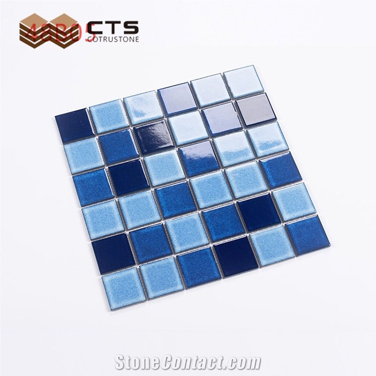 Swimming Pool Mosaic Porcelain Outdoor Floor Crystal Tiles