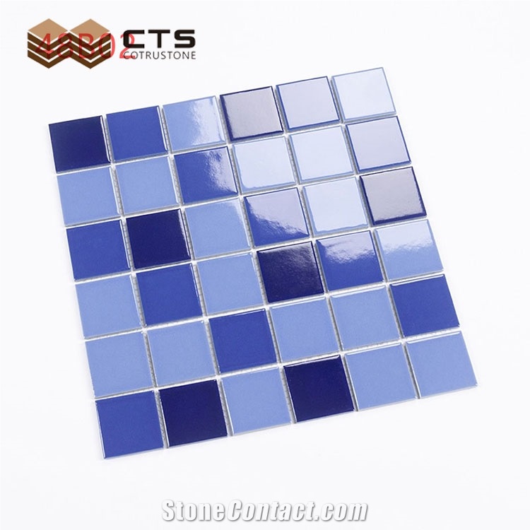 Swimming Pool Mosaic Porcelain Outdoor Floor Crystal Tiles