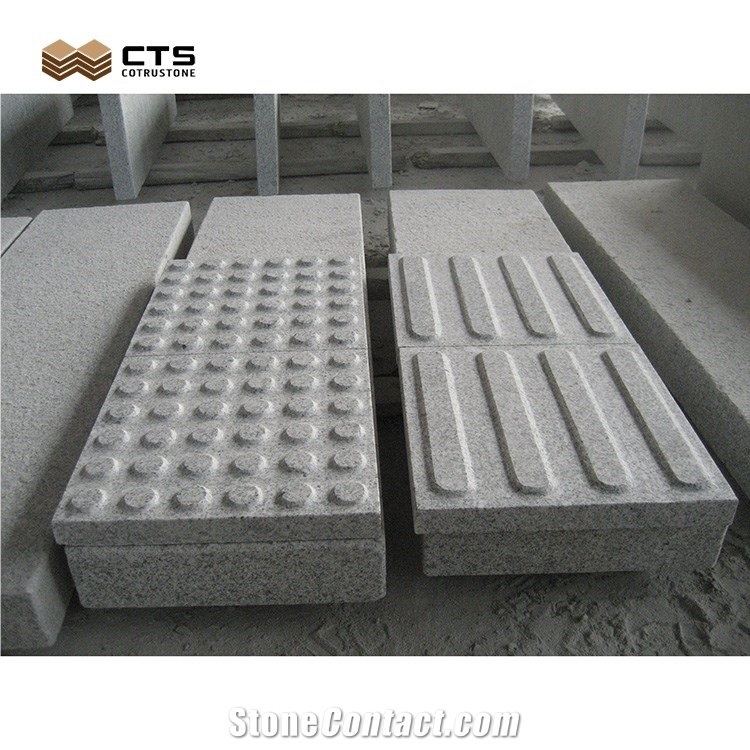 Blind Stone Paver G603 Granite Outside Road Customized Size Tactile Pavers