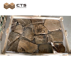 Chinese Yellow Nature Stone  Split Wall Stone Random Size