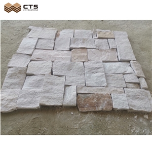 High Quality White Sandstone Exterior Wall Regular Square