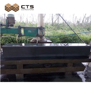 Large Size China Grey And Black Basalt Curbstone Curve Custome