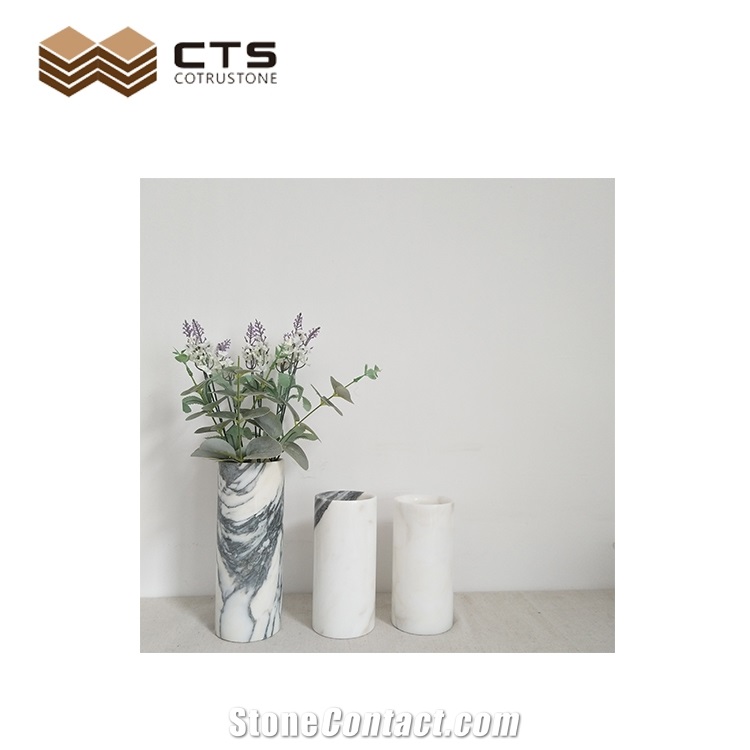 Marble Crafts Hand Carving Custom Size Decorative Vases