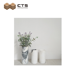 Marble Crafts Hand Carving Custom Size Decorative Vases